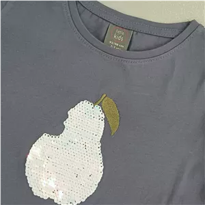 تیشرت پولک برگردون دخترانه