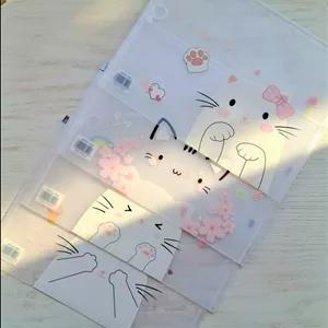 پوشه زیپ دار طرح گربه