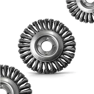 فرچه سیمی تخت بافته کربلایی فولادی در سایز بندی