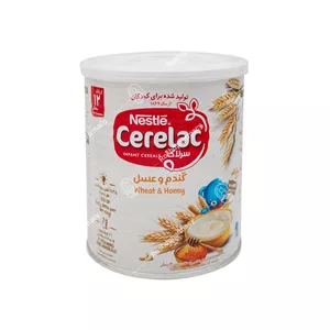 سرلاک گندم و عسل به همراه شیر