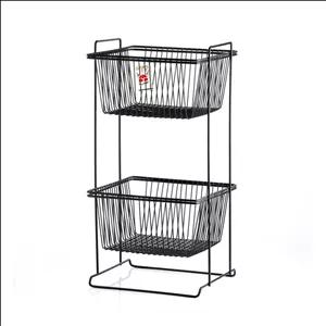 سبد سیب زمینی و پیاز مانیا مدل مربعی دو طبقه 109335 مبلمونسرا مدل 210641