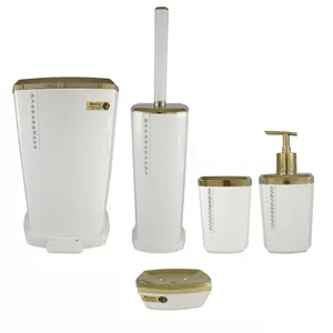 ست سرویس بهداشتی ۵ پارچه بتیس مدل نگین T مبلمونسرا مدل 202054