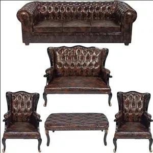 مبل راحتی هفت نفره  مدل چستر کوئین به همراه میز جلو مبلی مبلمونسرا مدل 200308