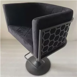 صندلی اپن جکدار بار جزیره کانتر ناپل زنبوری کپ مشکی مبلمونسرا مدل 215882