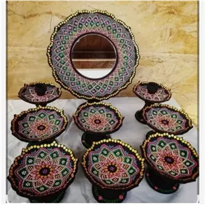 هفت سین سفالی نقطه کوبی مبلمونسرا مدل 209026