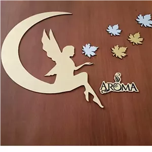 آینه فانتزی مولتی استایل،طرح ماه پری برگ، در دو رنگ طلایی و نقره ای، جنس مولتی استایل،هربسته حاوی 10 برگ و یک ماه پری 8 مبلمونسرا مدل 209048