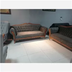 مبل لوکس سزار فرانسوی 8 نفره، کلاف راش و ابر ثمین اصفهان مبلمونسرا مدل 205592
