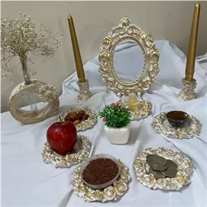 هفت سین گل رز طلا کوب مبلمونسرا مدل 209166