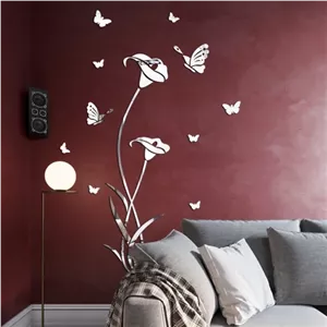 آینه پلکسی گلس آماتیس مدل FLOWER مبلمونسرا مدل 209204