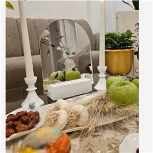 آینه هفت سین گنبدی طرح گل مبلمونسرا مدل 209239