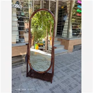 آینه قدی چوبی دو سرگرد رگال دار کد 602 مبلمونسرا مدل 209657