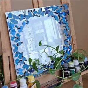 آینه ویترای طرح پروانه مبلمونسرا مدل 210175