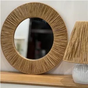 آینه حصیری رافیا مبلمونسرا مدل 210259