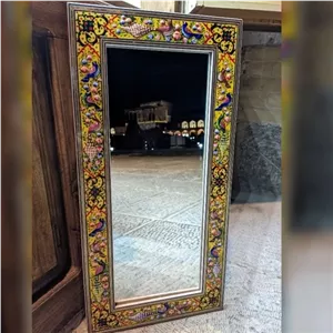 آینه نیمه قدی مینیاتور و دوتا حاشیه خاتم 30 در 60 مبلمونسرا مدل 210841 