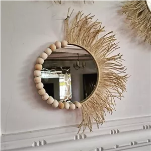 آینه رافیا و مهره مبلمونسرا مدل 211367