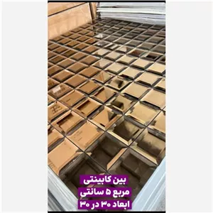 تایل آینه ای طلایی پشت چسبدار 5در5 ابعاد30در30 مبلمونسرا مدل 212163