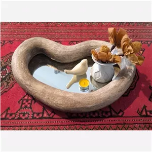 آینه پاپیه ماشه دیواری دفرمه مبلمونسرا مدل 212470