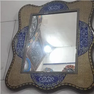 آینه رونقاشی اسلیمی خاتم کاری مبلمونسرا مدل 212782 