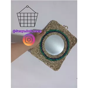 آینه .آینه حصیری.هفت سین.نوروز.حصیر.حصیری مبلمونسرا مدل 213631