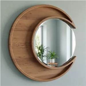 آینه دکوراتیو طرح هلال ماه  در ابعاد،60cm مبلمونسرا مدل 213680