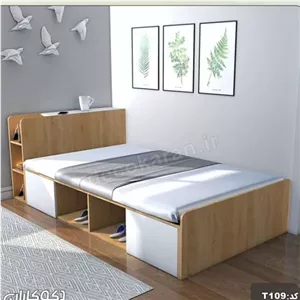 تخت خواب دونفره تمام ام دی...F86 مبلمونسرا مدل 201363