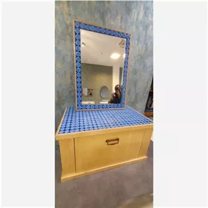کابین روشویی با آینه کاشی کاری سنتی مبلمونسرا مدل 207184