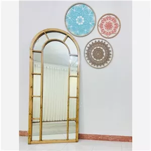 آینه گنبدی فریم چوب پنجره ای 80 در 180 ارسال درب منزل مبلمونسرا مدل 207186