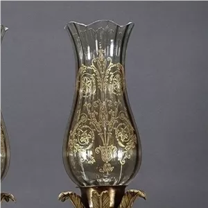 حباب دم موشی موج طرح دار طلایی مبلمونسرا مدل 224010