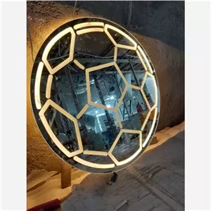 آینه بک لایت گرد طرح توپ A مبلمونسرا مدل 208434