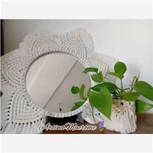 قاب آیینه مکرومه مناسب هفت سین مبلمونسرا مدل 208628