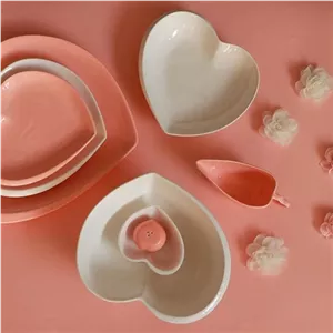 نهار خوری 30 پارچ قلبی سرامیکی مبلمونسرا مدل 288368