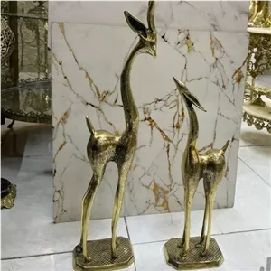 مجسمه غزال مادر و فرزند برنز مبلمونسرا مدل 253669