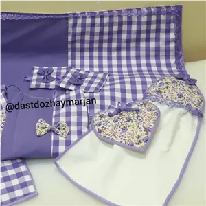 سرویس آشپزخانه پارچه ای عروس 5 تیکه مبلمونسرا مدل 300707