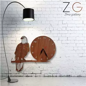 ساعت دیواری طرح عقاب مدل zc06 مبلمونسرا مدل 238833