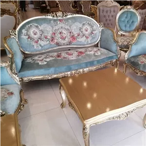 مدل الیزه 7 نفره با پارچه ترک مبلمان خانواده مبلمونسرا مدل 215319