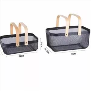 سبد پیکنیک در 2 سایز سبد فلزی پیک نیک سبد ایکیا سبد فلزی پیک نیک مبلمونسرا مدل 293283