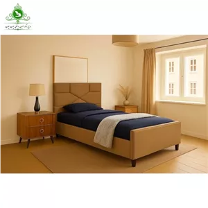 تخت خواب یک و نیم نفره مدل دیاموند عرض 120 بدون تشک مبلمونسرا مدل 225120