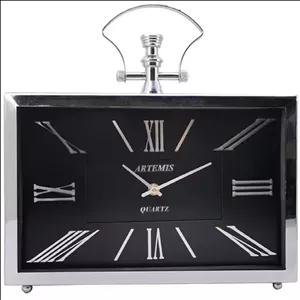 ساعت رومیزی آرتمیس مدل 2032 سیلور صفحه بلک مبلمونسرا مدل 239149