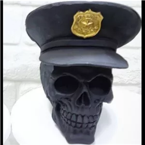 مجسمه پلی استر دکوری کله اسکِت کد 2 مبلمونسرا مدل 251077