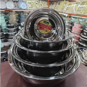 لگن 5 تایی استیل یونیک آهن ربا نگیر مبلمونسرا مدل 288428