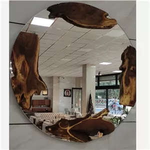 آینه روستیک همراه با چوب سنجد و زیتون مبلمونسرا مدل 261300