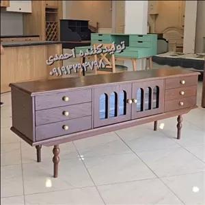 میز تی وی کلاسیک گردویی مبلمونسرا مدل 223129