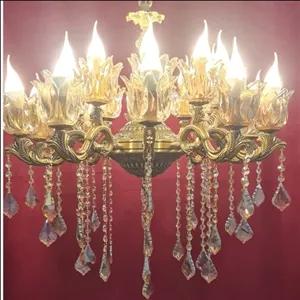 لوستر آرامیس برنز لوستر پذیرایی 20 شعله آنتیک برنزی برنجی پر کار مبلمونسرا مدل 245092