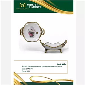 شکلات خوری چینی مشبک متوسط کد151 میراکل لمونژ مبلمونسرا مدل 296001 