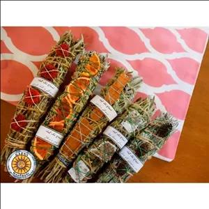 اسماج مریم گلی، سایز بزرگ با پکیج کادویی و نمک دریا- عود گیاهی دستپیچ، لوندر، رزماری، مریم گلی- مبلمونسرا مدل 285976