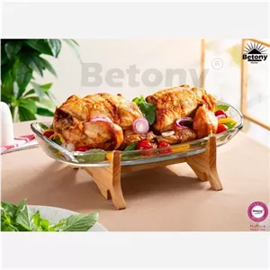 دیس وارمردار آنجل بزرگ با پایه چوبی کد 109028 مبلمونسرا مدل 290708