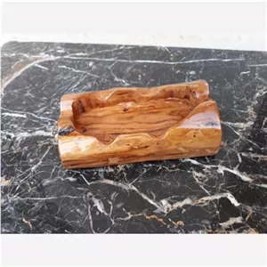 زیرسیگاری کافه ای روستیک از تنه درخت چوب زردآلو جعبه چوبی مبلمونسرا مدل 278550