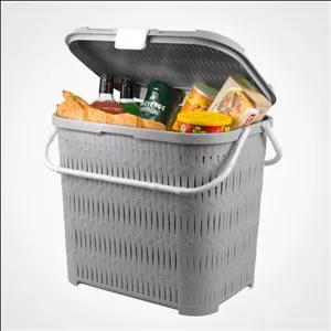 سبد پیک نیک دربدار بامبو بلند لیمون مبلمونسرا مدل 289185