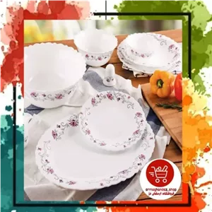 دیس بزرگ گرد وبیضی آرکوپال هردو موجوده سفارش بده ارسال رایگان در گل بنفش در ماشین ظرفشوی رنگ ثابت در ماکروویو مقاوم مبلمونسرا مدل 270275