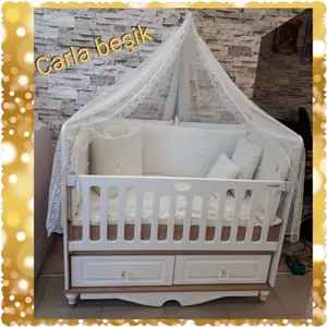 تخت خواب نوزاد کلاسیک. مبلمونسرا مدل 225744